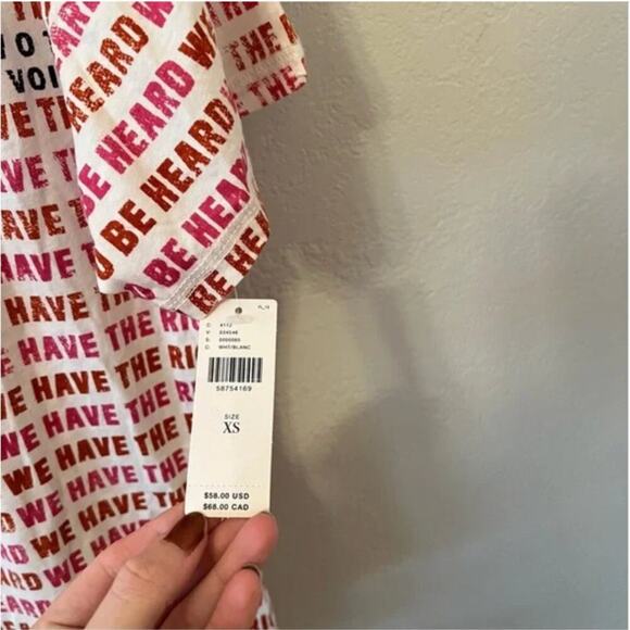 Anthropologie Maeve VOTE Right To Be Heard Graphic Tee - Picture 5 of 6